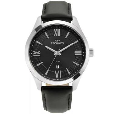 Imagem de Relógio Technos Masculino Prata 2115mzps/0p Pulseira Couro