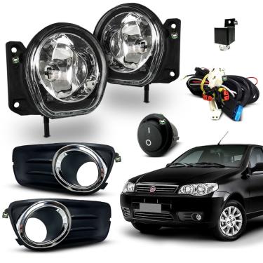 Imagem de Kit Farol Auxiliar Milha Palio Fire Economy 2007 A 2015 2016