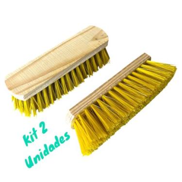 Imagem de Escova Kit 2 Escovões Para Cavalos Limpeza e Brilho  dos pelos - Samue