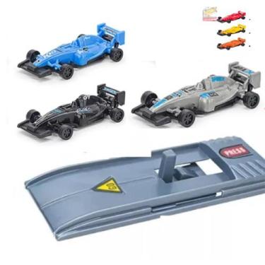 Imagem de Kit 3 Carrinhos Formula 1 Com Lançador Plástico Brinquedo - Magalu LOJ