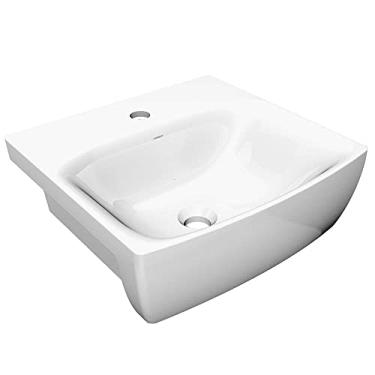 Imagem de Cuba de Semi-encaixe Retangular 43x40,5cm Branca