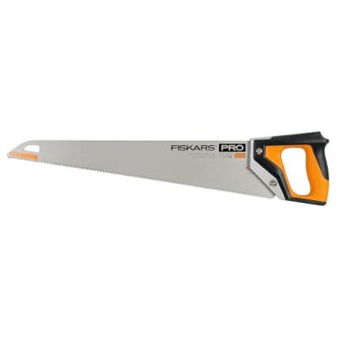Imagem de Fiskars Serra manual profissional de 56 cm, lâmina de aço PowerTooth, serra manual universal com alça grande, lâmina de alta velocidade, tecnologia RapidStart