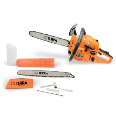 Imagem de Moto Serra Motosserra Gasolina Terra Mt520 + óleo Toyama 2t