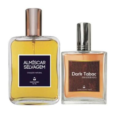 Imagem de Kit Perfume Masc. Almíscar Selvagem 100Ml + Dark Tabac 50Ml - Essência