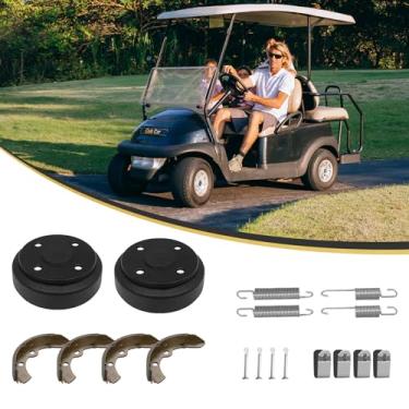 Imagem de HANGKUNNEE Kit De Reparo Freio Para Carrinho Golfe, Compatível Com Club Car Ds 1995 E Anteriores 2004, Molas Tambores Pastilhas Tacos, Oem Nº 1018163-01, 1011466, 1018232-01, 1017911-01