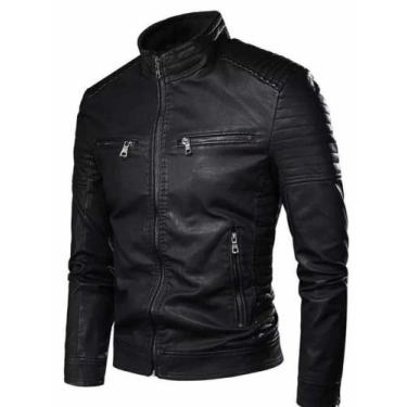 Imagem de Jaqueta Masculina Preto Black Slim Moto Moderna G - VMONG