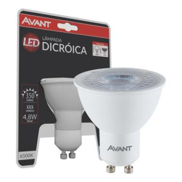 Imagem de Lâmpada Led Dicroica Mr16 Gu10 4,8w Branco Frio 6500k Bivolt - AVANT