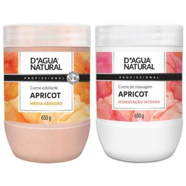 Imagem de Creme Esfoliante Apricot Media Abrasao 650g Dagua Natural 02 Unidades