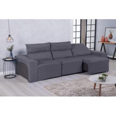 Imagem de Capa Sofá Avuso 1 Peça Retrátil 3 Lugares Veste Fácil Malha Gel Lisa -