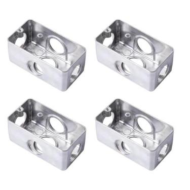 Imagem de 4 Condulete Sieg em Alumínio Múltiplo tipo X 3/4 S/placa