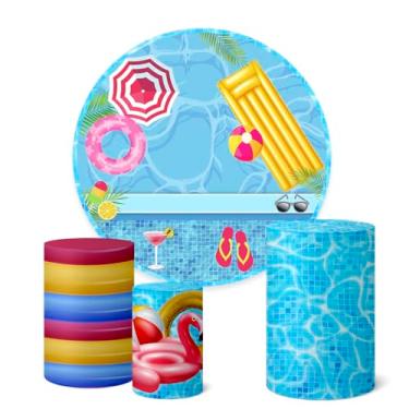 Imagem de Trio Capas Cilindro + Painel Redondo 1,50m Pool Party Piscina (K1PPY0008)
