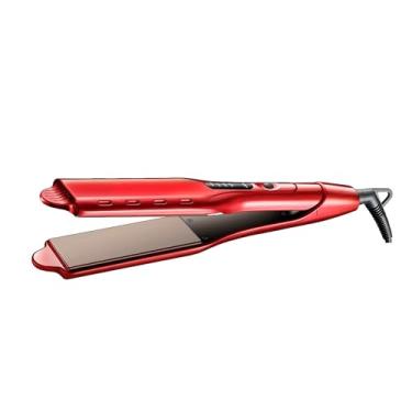 Imagem de Prancha Chapinha de Cerâmica 110V 45W Profissional com Controle de Temperatura - Chapa Alisadora para Cabelo Vermelho