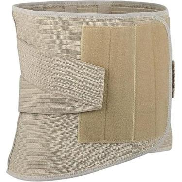Imagem de Cinta De Costas Respirável Para Dor Lombar Cinto De Suporte Lombar Para Homens E Mulheres Alças Ajustáveis Duplas Para Ciática Hérnia De Disco Escoliose Leve, Beige, XXXL/XXX-Large