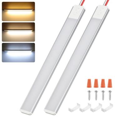 Imagem de Aaleds Faixa de luz LED de 12 V, 3 cores reguláveis 10,5 W 1500 LM12 volts luzes de LED 12 V para interior de trailer, barra de luz de teto LED de 12 V para reboque de carga fechado, trailer, van