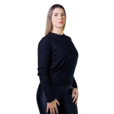 Imagem de Suéter Feminino Facinelli 651207 Preto-Feminino