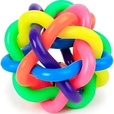 Imagem de Brinquedo Bola Pequena Trançada Com Sino Ideal Para Pets - Napi