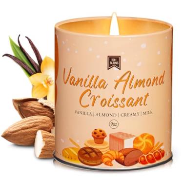 Imagem de Outono - Velas perfumadas de longa duração para relaxar em casa - ótimas opções de presente para mulheres e homens no convidativo cuscuz de baunilha e amêndoa