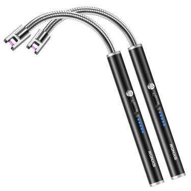 Imagem de Isqueiro elétrico RONXS recarregável tipo C com display LED