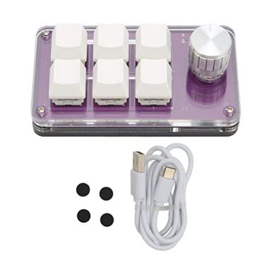 Imagem de Teclado programável, teclado mecânico com uma mão, 6 teclas Plug and Play portátil com fio durável para jogos e escritório (#3)