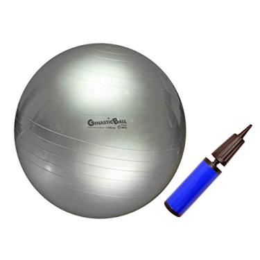 Imagem de Bola Para Pilates E Exercícios Físicos Diâmetro 65 Cm - Prata, Carci