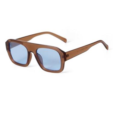 Imagem de Óculos de sol vintage amarelos grandes, femininos e masculinos, óculos de sol luxuosos com armação de tartaruga (9)