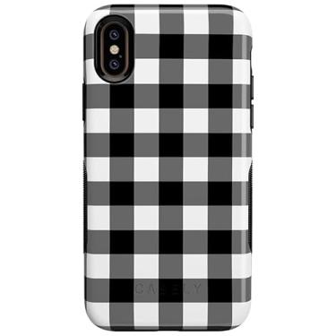 Imagem de Capa Casely para iPhone Xs Max – Check Me Out | Capa quadriculada – Cobertura de 360 graus para o seu telefone – Recortes precisos, proteção de câmera de borda elevada de 1 mm – Arrojado