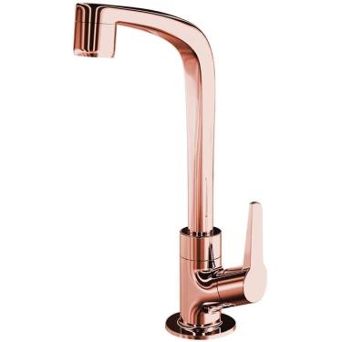 Imagem de Torneira De Mesa Para Lavatório Bica Alta Flatt Rose Gold 1195 F71 - 7110059 - Lorenzetti