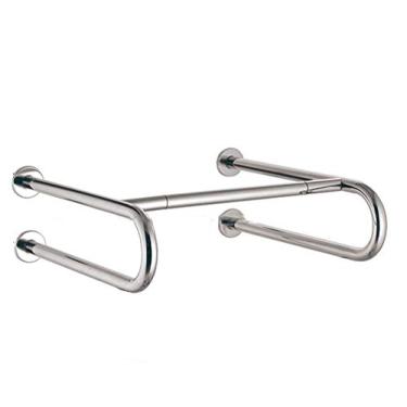 Imagem de Corrimão de corrimão, barra de apoio polida, aço inoxidável, corrimão, suporte de toalha reto montado na parede/auxílio para chuveiro e suporte para corrimão/vaso sanitário/cetim