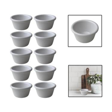 Imagem de Kit 10 Molheiras De Melamina Shoyu Molhos Ketchup 8 Cm 80Ml - Unyhome