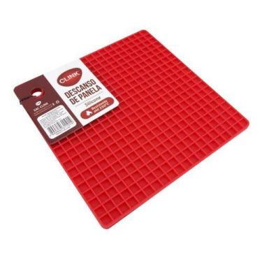 Imagem de Descanso de Panelas em Silicone Vermelho - Clink