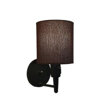 Imagem de Arandela Cilíndrica Md-2030 Preto Com Liga e Desliga Cupula Café - Bivolt