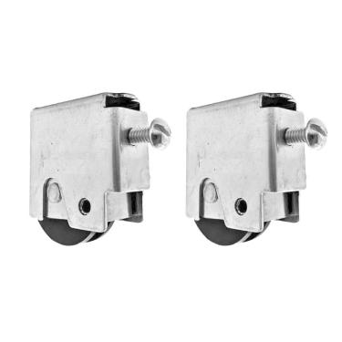 Imagem de 02 Roldana Inferior Articulada Para Porta De Correr Aço 45Mm