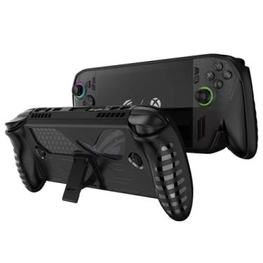 Imagem de Capa para console de jogos portátil ROG Xbox Ally X, capa protetora de TPU macio e fino com suporte para ROG Xbox Ally X, antiarranhões, à prova de choque, preta