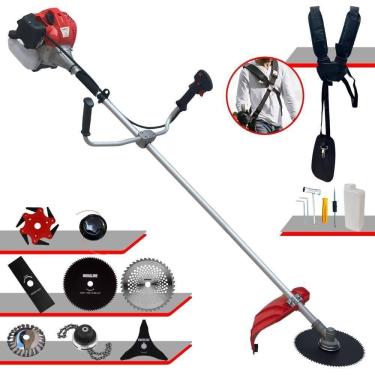 Imagem de Podador De Grama à Gasolina Anmax Cg520ptb 52cc 2,2hp 8 Em 1