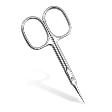 Imagem de Tesoura de cutícula curva ferramenta de precisão de manicure de aço inoxidável