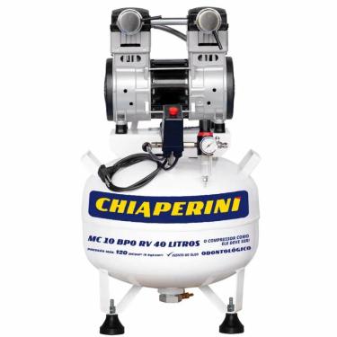 Imagem de Motocompressor Odontológico S-Óleo 40l Mc10 Chiaperini 220V
