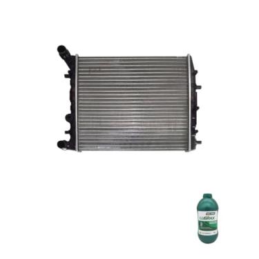 Imagem de Kit Radiador VW Fox Polo 03>05 + Aditivo Radiador Lubrax Verde Concentrado 1L