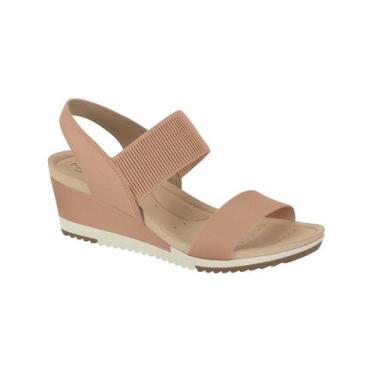 Imagem de Sandália anabela ultra conforto modare, Nude, 37