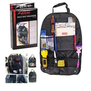 Imagem de Organizador Carro Banco Traseiro Porta Treco Agua Acessorio Assento Infantil Taxi Uber Veicular Multiuso Protecao Pratic