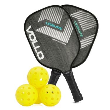 Imagem de Kit Pickleball Vollo Lazer com 2 Raquetes e 4 Bolas-Unissex