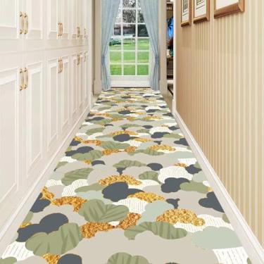 Imagem de HGTRH Tapete quadriculado para quarto e sala de estar, tapetes geométricos laváveis à máquina, tapetes macios antiderrapantes de pilha baixa para entrada, tapete sem queda para cozinha B 40 x 300 cm