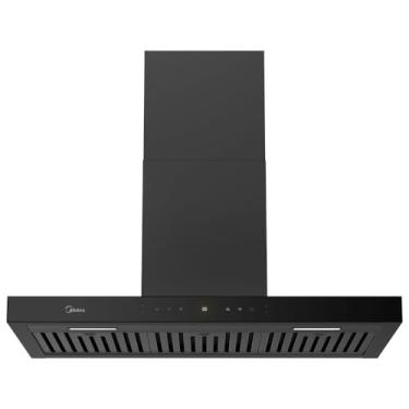 Imagem de Coifa de Parede 90cm Black Inox Smart Pro Touch Midea