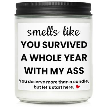 Imagem de Presentes de casamento de aniversário de 1 ano para homens e mulheres, presentes engraçados de casamento de aniversário de um ano para esposa marido casal, personalizado 1º ano para namorado, namorada