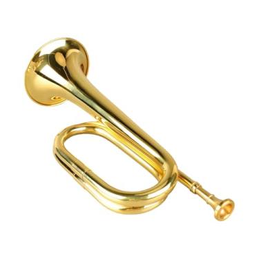 Imagem de Dynwave Trompete de liga de latão, instrumento musical clássico, de marcha para crianças, palco, apresentações, banda iniciante e adultos.