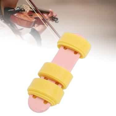Imagem de Jectse Auxílio para Prática de Pulso de Violino, Ferramenta de Treinamento para Mão Esquerda Com Alça Ajustável para Crianças Iniciantes, Treinador de Pulso Reto para Posicionamento (Rosa)