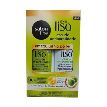 Imagem de Kit Salon Line Meu Liso Escudo Antiporosidade Shampoo 300ml+Condiciona