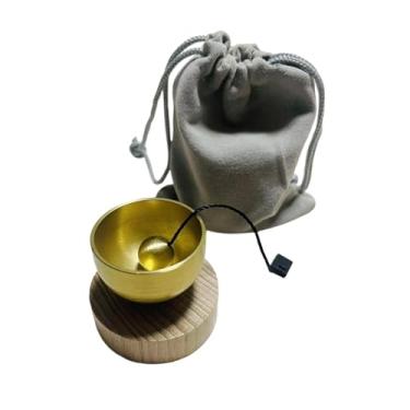 Imagem de harayaa Conjunto de Tigelas Tibetanas para Decoração Artesanal Criativa, Chinesas, Ornamento Sonoro para Mesa, Sala de Estar, Sala de Chá Masculina, Style B