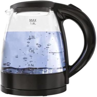 Imagem de Chaleira eletrica de vidro para aquecer agua, rapida, segura e pratica, 220v, transparente