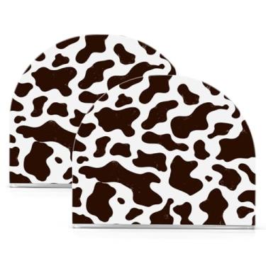 Imagem de Qilmy Porta-guardanapos de acrílico com estampa de vaca, suporte de lenços de mesa independente transparente, dispensador de papel de coquetel para cozinha, jantar, restaurante, bar, decoração, 2