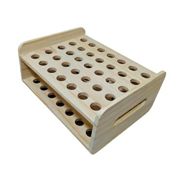 Imagem de Kokiya Suporte de Madeira para Tesouras, Porta-lápis de Sobrancelha, Expositor, Organizador para Tesouras, Ideal para Lojas, Salões de Beleza, Ateliês de Art